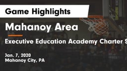 Mahanoy Area  vs Executive Education Academy Charter School Game Highlights - Jan. 7, 2020