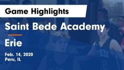 Saint Bede Academy vs Erie Game Highlights - Feb. 14, 2020