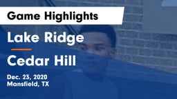 Lake Ridge  vs Cedar Hill  Game Highlights - Dec. 23, 2020