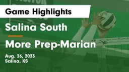 Salina South  vs More Prep-Marian  Game Highlights - Aug. 26, 2023