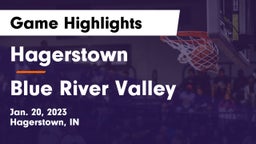 Hagerstown  vs Blue River Valley Game Highlights - Jan. 20, 2023