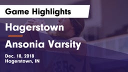 Hagerstown  vs Ansonia Varsity Game Highlights - Dec. 18, 2018