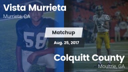 Matchup: Vista Murrieta High vs. Colquitt County  2017