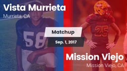 Matchup: Vista Murrieta High vs. Mission Viejo  2017