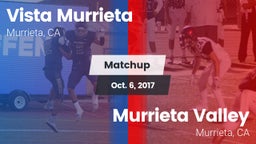 Matchup: Vista Murrieta High vs. Murrieta Valley  2017