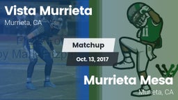 Matchup: Vista Murrieta High vs. Murrieta Mesa  2017