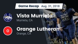 Recap: Vista Murrieta  vs. Orange Lutheran  2018
