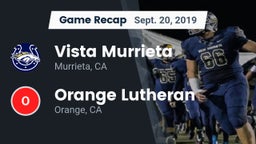 Recap: Vista Murrieta  vs. Orange Lutheran  2019