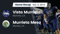 Recap: Vista Murrieta  vs. Murrieta Mesa  2019