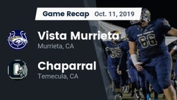 Recap: Vista Murrieta  vs. Chaparral  2019