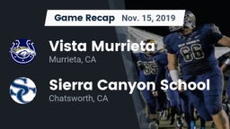 Recap: Vista Murrieta  vs. Sierra Canyon School 2019