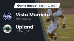 Recap: Vista Murrieta  vs. Upland  2021