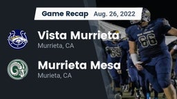 Recap: Vista Murrieta  vs. Murrieta Mesa  2022
