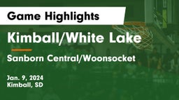 Kimball/White Lake  vs Sanborn Central/Woonsocket Game Highlights - Jan. 9, 2024