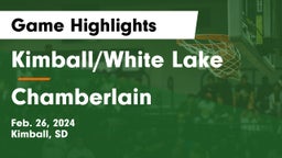 Kimball/White Lake  vs Chamberlain Game Highlights - Feb. 26, 2024