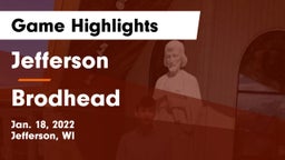 Jefferson  vs Brodhead  Game Highlights - Jan. 18, 2022