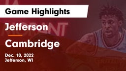 Jefferson  vs Cambridge  Game Highlights - Dec. 10, 2022