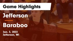 Jefferson  vs Baraboo  Game Highlights - Jan. 3, 2022