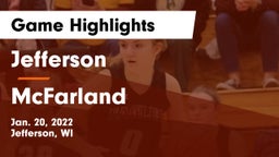 Jefferson  vs McFarland  Game Highlights - Jan. 20, 2022