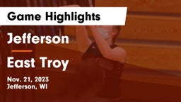 Jefferson  vs East Troy  Game Highlights - Nov. 21, 2023