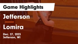 Jefferson  vs Lomira  Game Highlights - Dec. 27, 2023