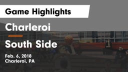 Charleroi  vs South Side  Game Highlights - Feb. 6, 2018