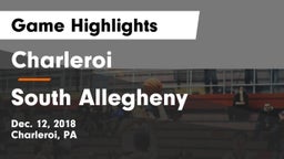 Charleroi  vs South Allegheny  Game Highlights - Dec. 12, 2018