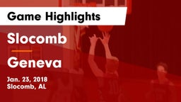 Slocomb  vs Geneva  Game Highlights - Jan. 23, 2018
