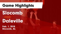 Slocomb  vs Daleville  Game Highlights - Feb. 1, 2018