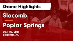 Slocomb  vs Poplar Springs   Game Highlights - Dec. 20, 2019