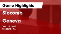 Slocomb  vs Geneva  Game Highlights - Jan. 21, 2020