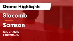 Slocomb  vs Samson  Game Highlights - Jan. 27, 2020