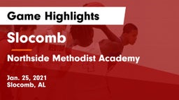 Slocomb  vs Northside Methodist Academy  Game Highlights - Jan. 25, 2021