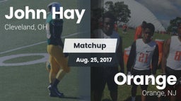 Matchup: John Hay  vs. Orange  2017