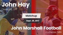 Matchup: John Hay  vs. John Marshall Football 2017