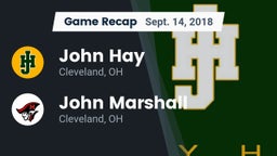 Recap: John Hay  vs. John Marshall  2018