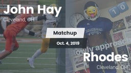 Matchup: John Hay  vs. Rhodes  2019