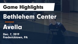 Bethlehem Center  vs Avella  Game Highlights - Dec. 7, 2019