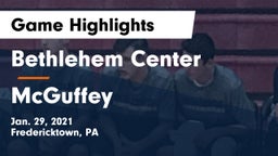 Bethlehem Center  vs McGuffey  Game Highlights - Jan. 29, 2021