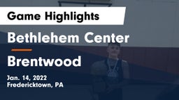Bethlehem Center  vs Brentwood  Game Highlights - Jan. 14, 2022