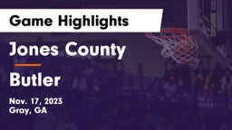 Jones County  vs Butler  Game Highlights - Nov. 17, 2023
