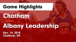 Chatham  vs Albany Leadership Game Highlights - Dec. 14, 2018
