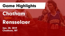 Chatham  vs Rensselaer Game Highlights - Jan. 28, 2019