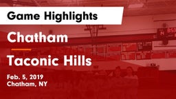 Chatham  vs Taconic Hills  Game Highlights - Feb. 5, 2019