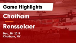 Chatham  vs Rensselaer  Game Highlights - Dec. 20, 2019