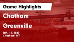 Chatham  vs Greenville  Game Highlights - Jan. 11, 2020