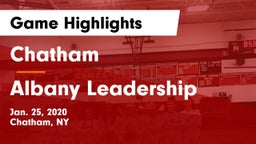 Chatham  vs Albany Leadership Game Highlights - Jan. 25, 2020