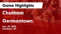 Chatham  vs Germantown  Game Highlights - Jan. 28, 2020