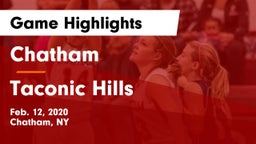 Chatham  vs Taconic Hills  Game Highlights - Feb. 12, 2020