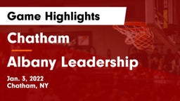 Chatham  vs Albany Leadership Game Highlights - Jan. 3, 2022